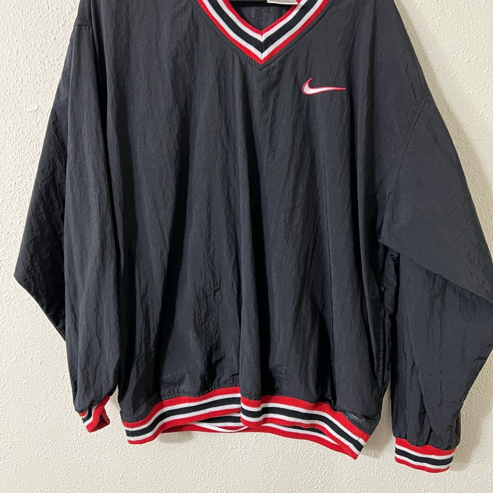 Nike Black and Red Windbreaker
